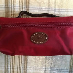 Longchamp Red Cosmetic Bag